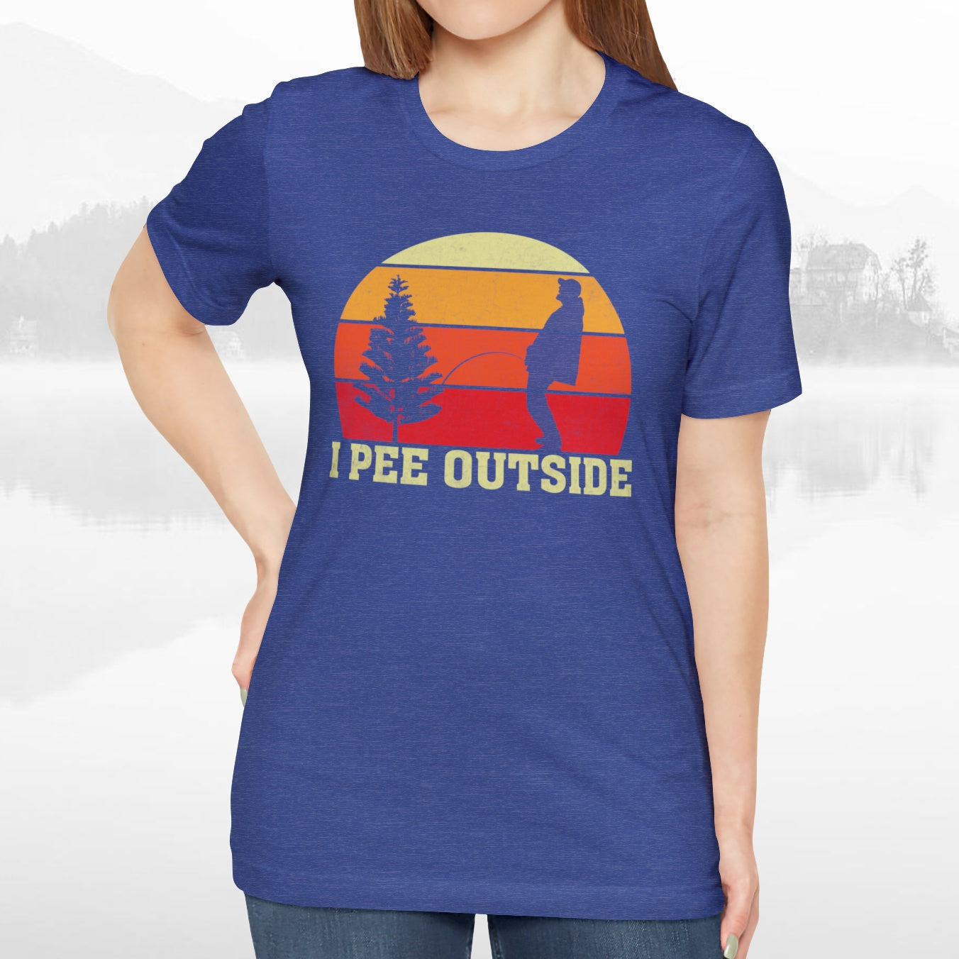 I Pee Outside Funny Crude Humor Camping T-Shirt
