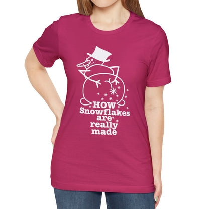 How Snowflakes Are Really Made Crude Humor Graphic T-shirt