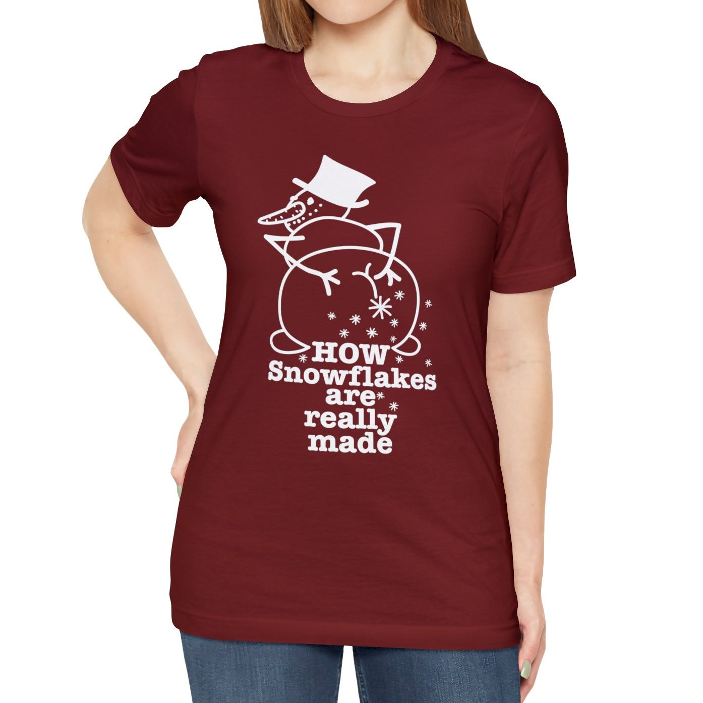 How Snowflakes Are Really Made Crude Humor Graphic T-shirt