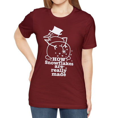 How Snowflakes Are Really Made Crude Humor Graphic T-shirt
