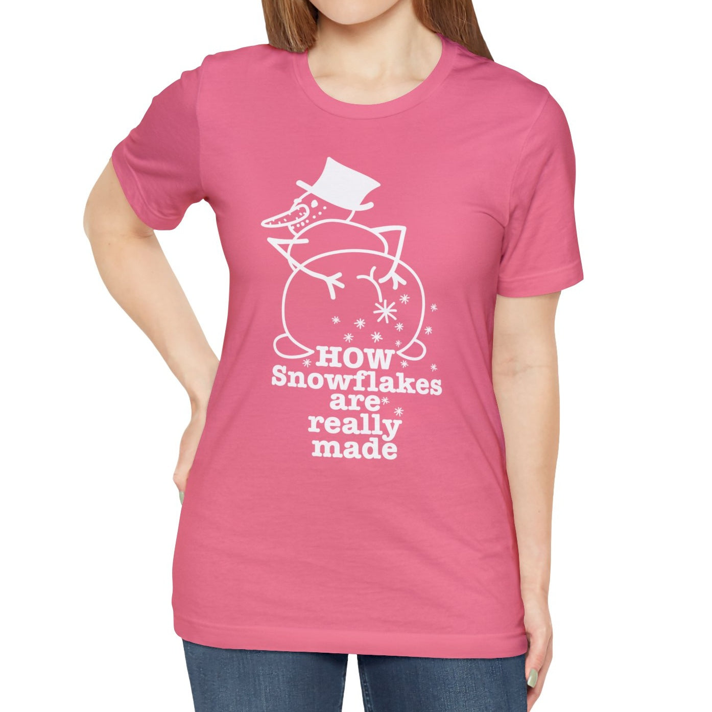How Snowflakes Are Really Made Crude Humor Graphic T-shirt
