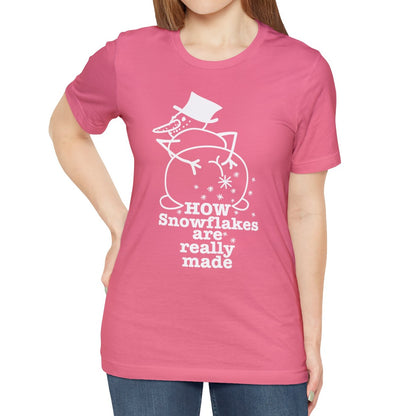 How Snowflakes Are Really Made Crude Humor Graphic T-shirt