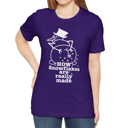How Snowflakes Are Really Made Crude Humor Graphic T-shirt