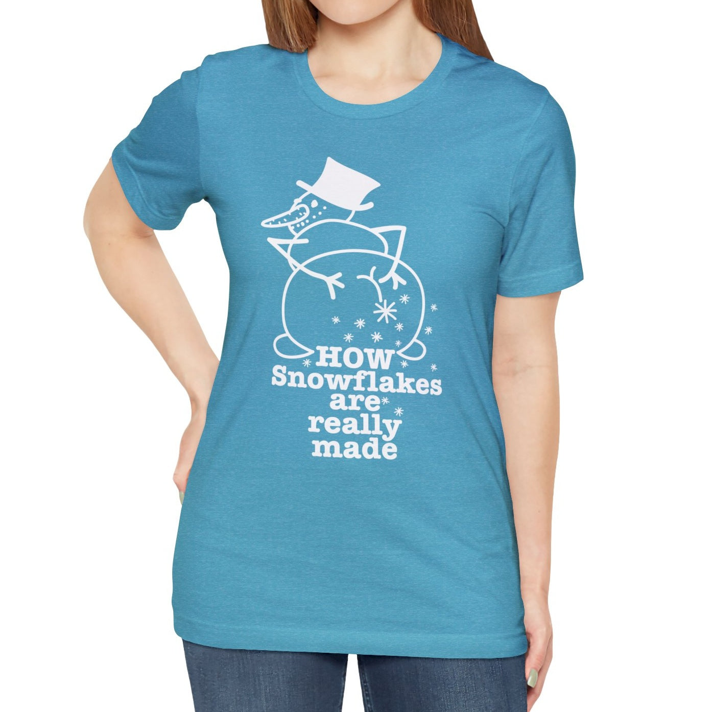 How Snowflakes Are Really Made Crude Humor Graphic T-shirt