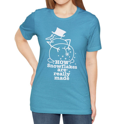 How Snowflakes Are Really Made Crude Humor Graphic T-shirt