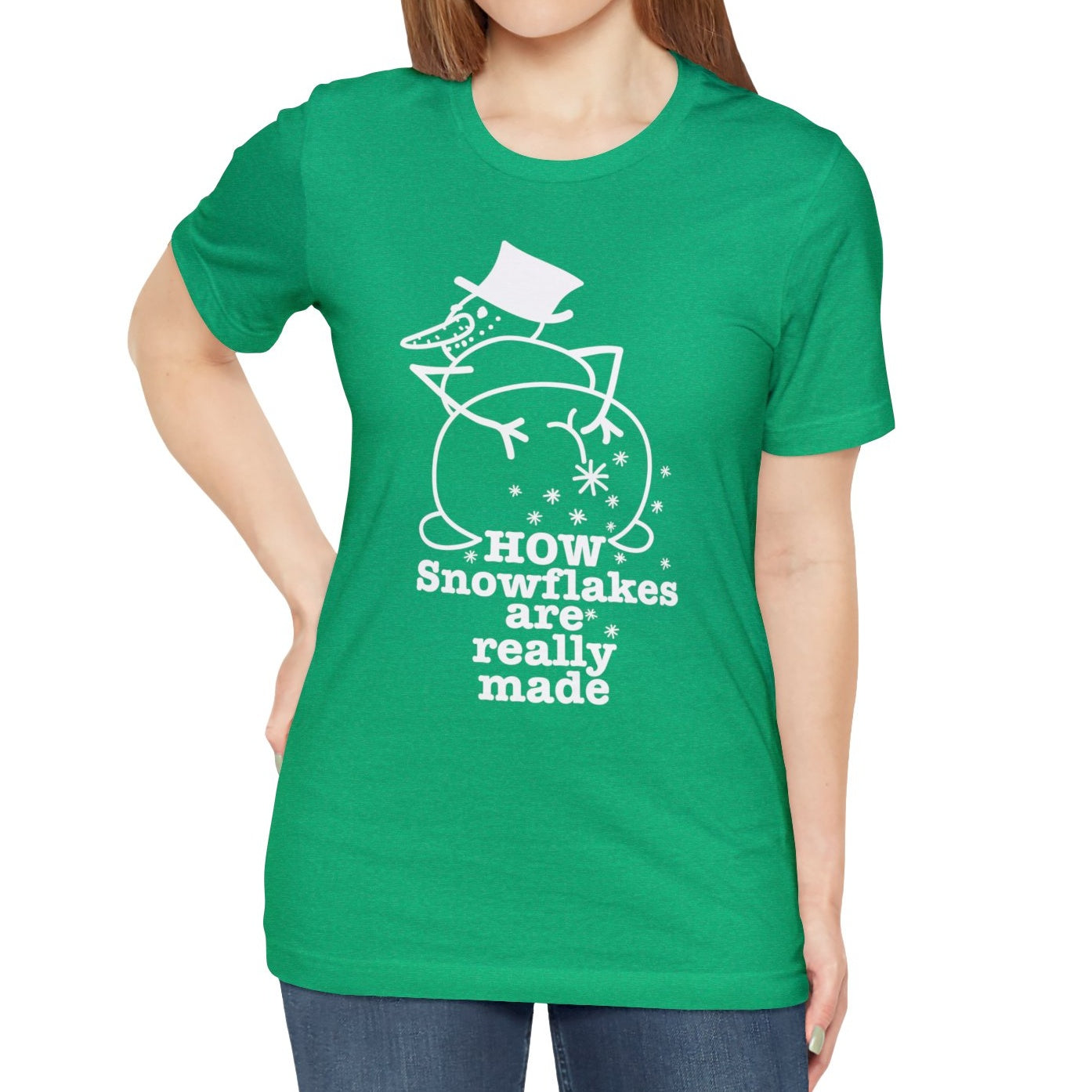 How Snowflakes Are Really Made Crude Humor Graphic T-shirt