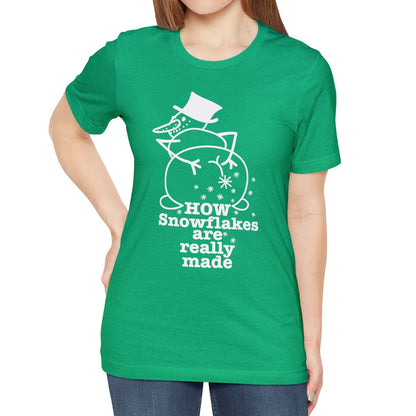 How Snowflakes Are Really Made Crude Humor Graphic T-shirt
