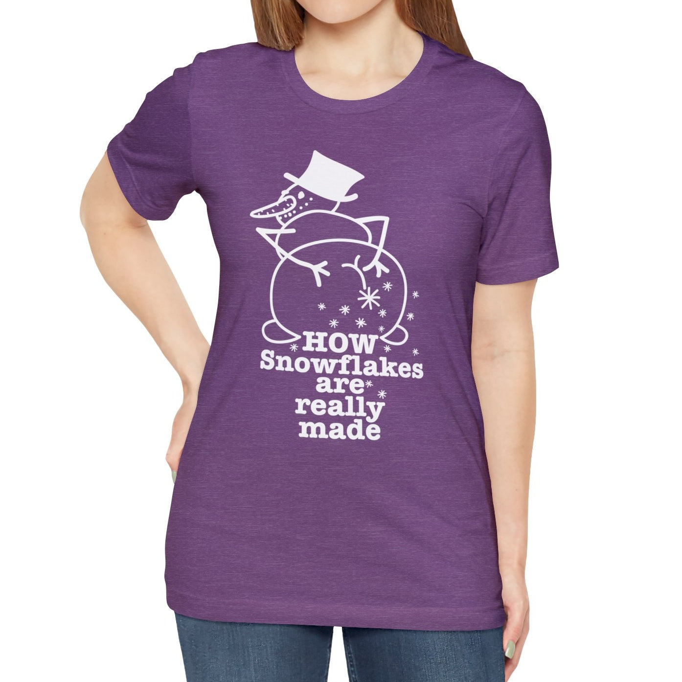 How Snowflakes Are Really Made Crude Humor Graphic T-shirt