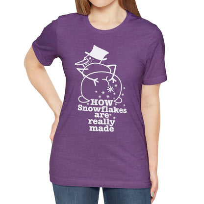 How Snowflakes Are Really Made Crude Humor Graphic T-shirt