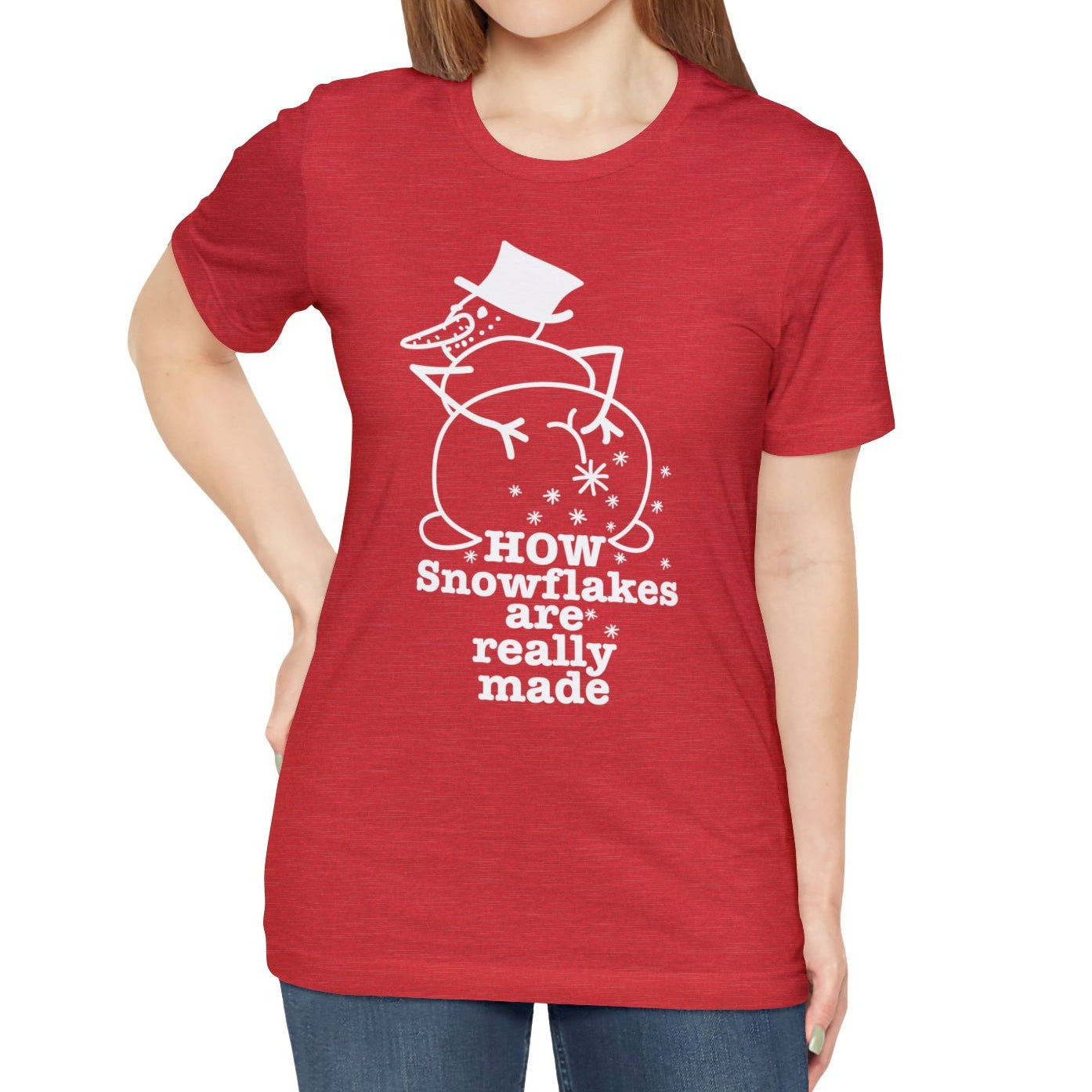 How Snowflakes Are Really Made Crude Humor Graphic T-shirt