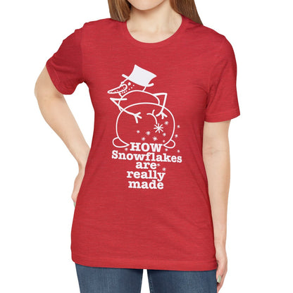 How Snowflakes Are Really Made Crude Humor Graphic T-shirt