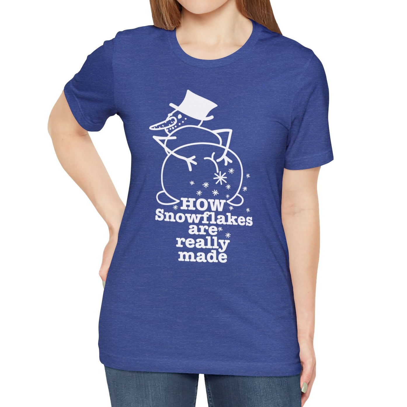 How Snowflakes Are Really Made Crude Humor Graphic T-shirt