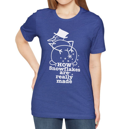 How Snowflakes Are Really Made Crude Humor Graphic T-shirt