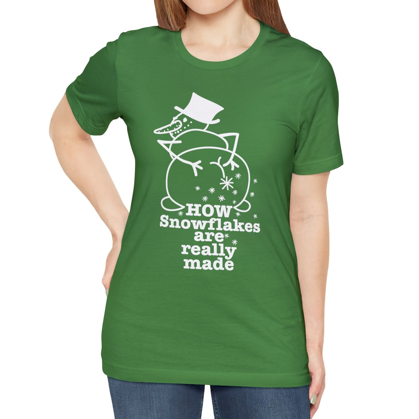 How Snowflakes Are Really Made Crude Humor Graphic T-shirt