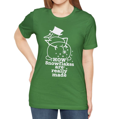 How Snowflakes Are Really Made Crude Humor Graphic T-shirt