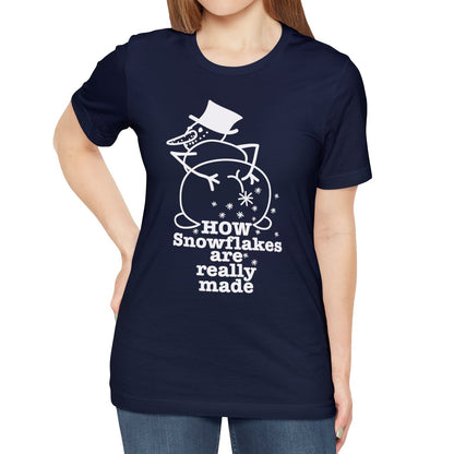 How Snowflakes Are Really Made Crude Humor Graphic T-shirt