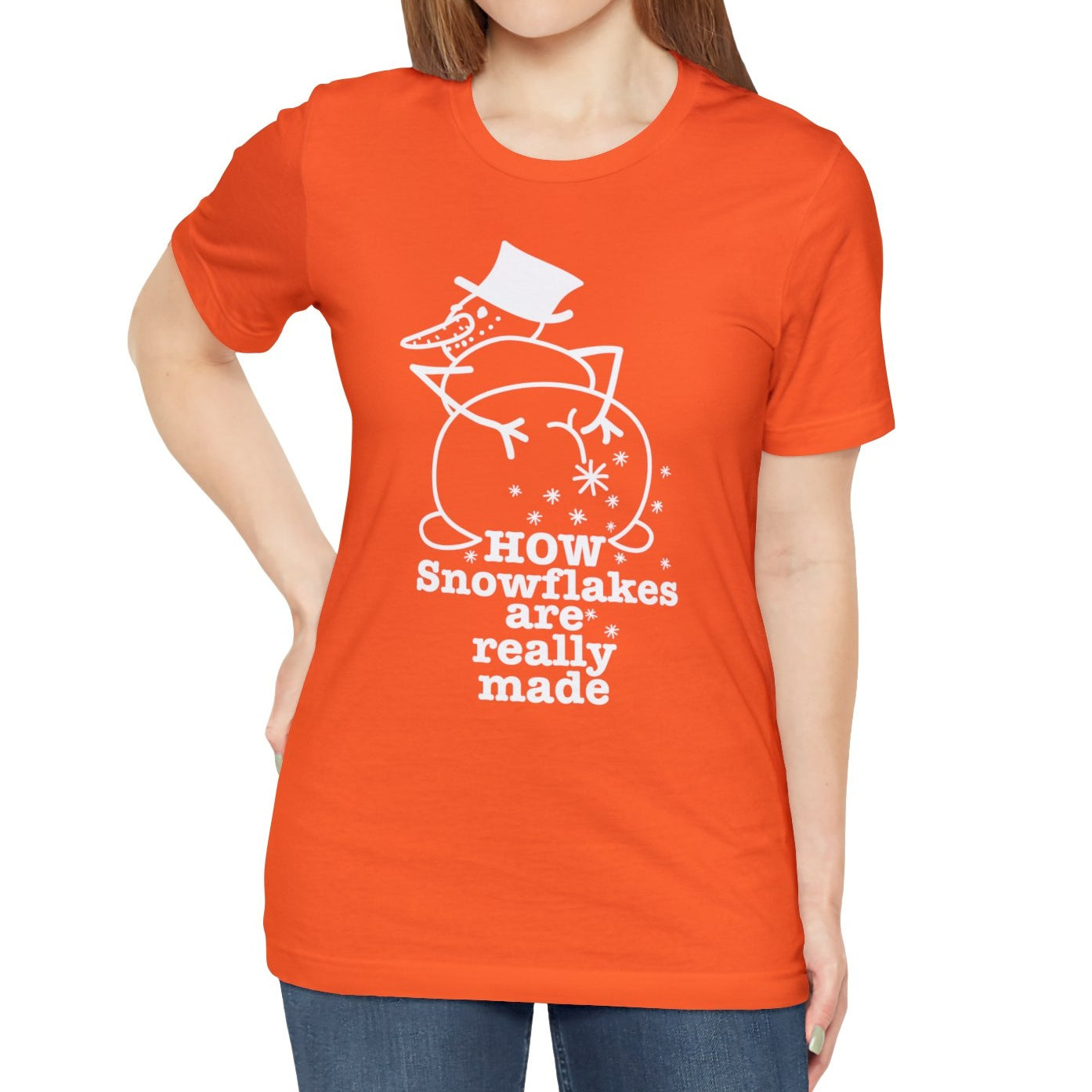 How Snowflakes Are Really Made Crude Humor Graphic T-shirt