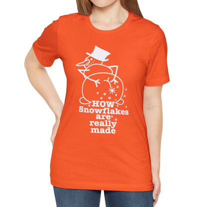 How Snowflakes Are Really Made Crude Humor Graphic T-shirt