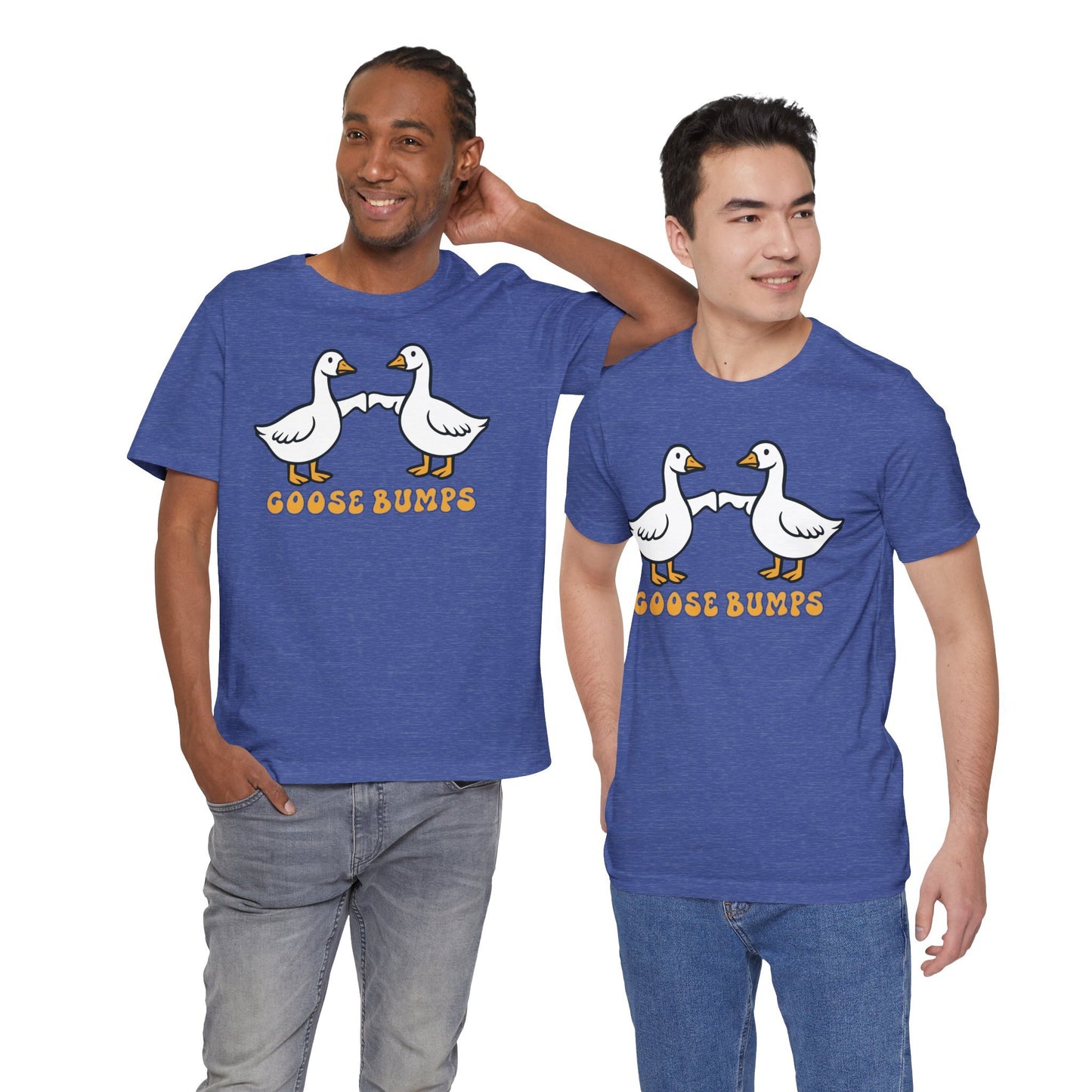 Goosebumps Ducks Geese Fist Pumping Funny Unisex Friendship Good Vibes T-shirt