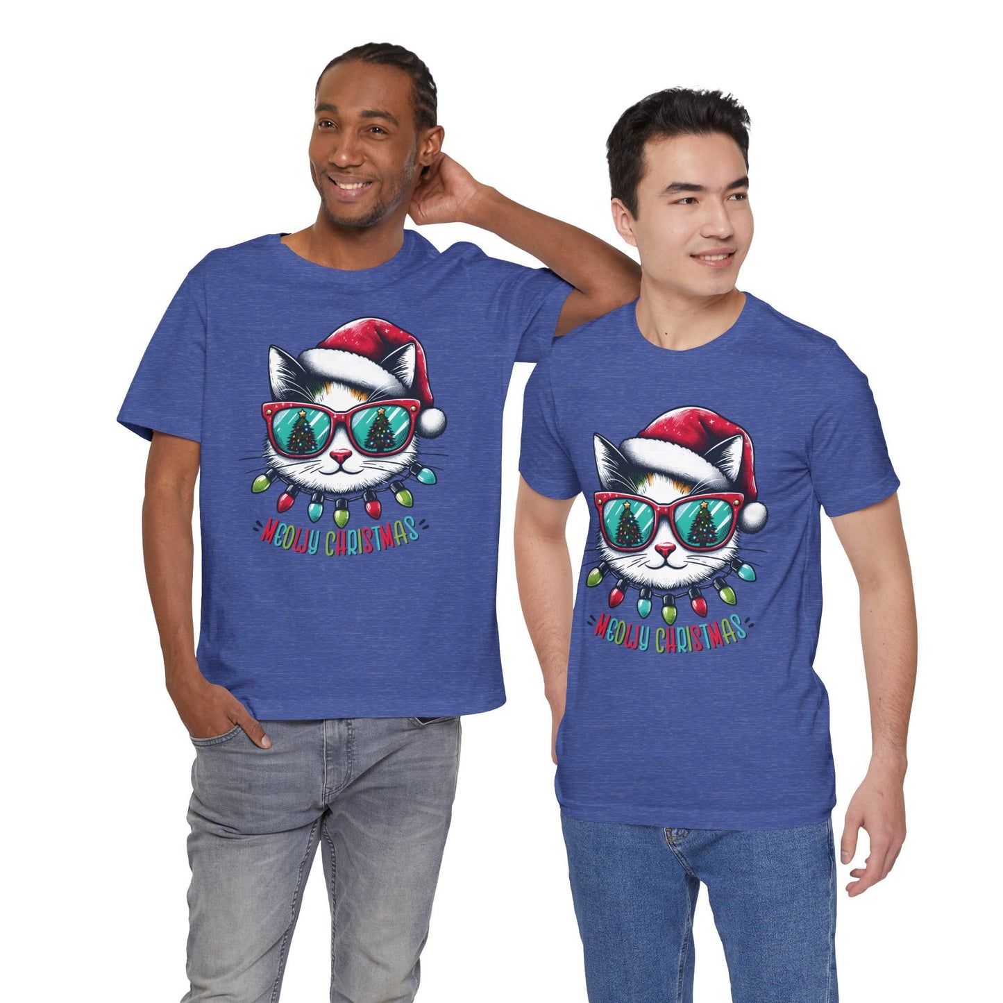 Meowy Christmas Funny Cool Cat Unisex T-Shirt