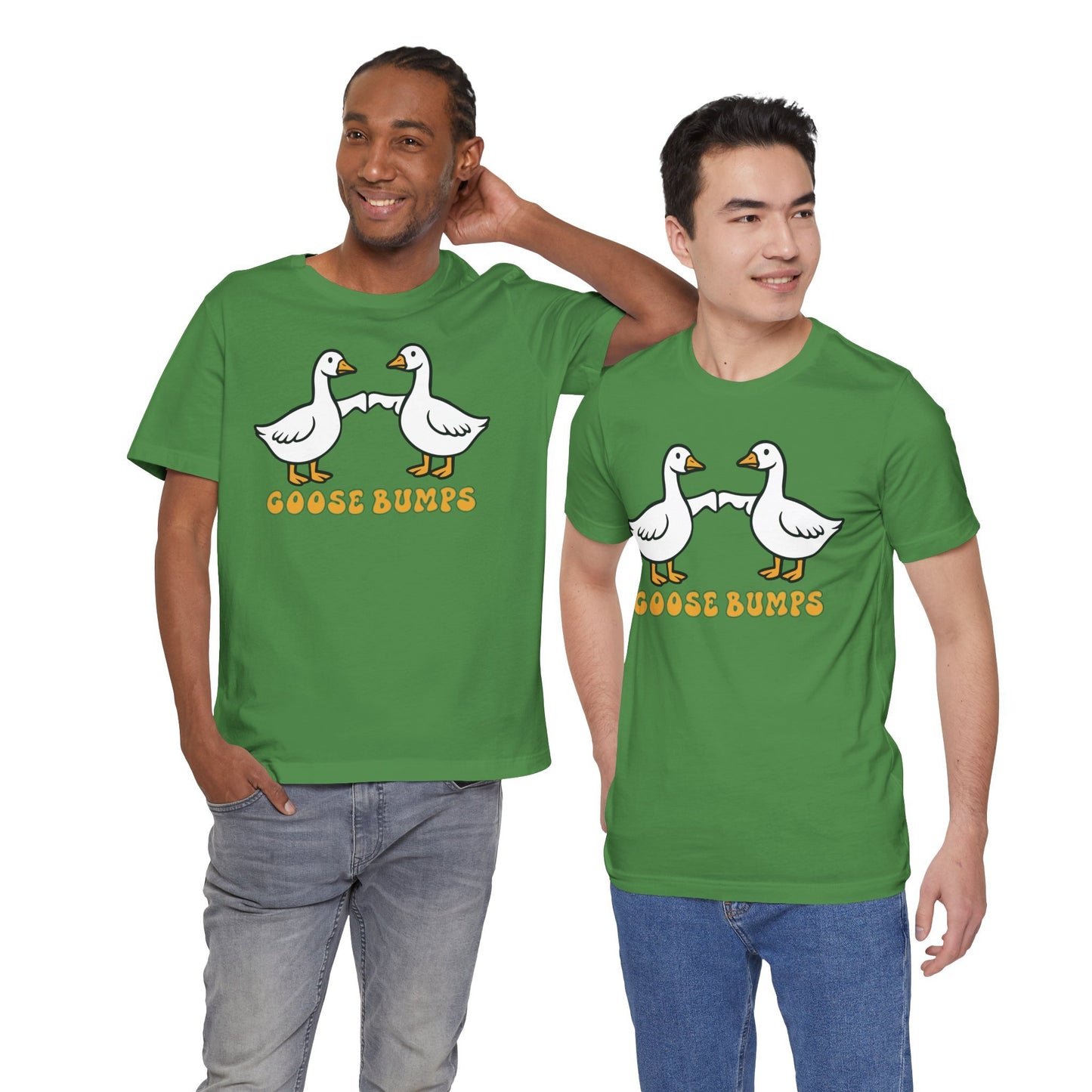 Goosebumps Ducks Geese Fist Pumping Funny Unisex Friendship Good Vibes T-shirt