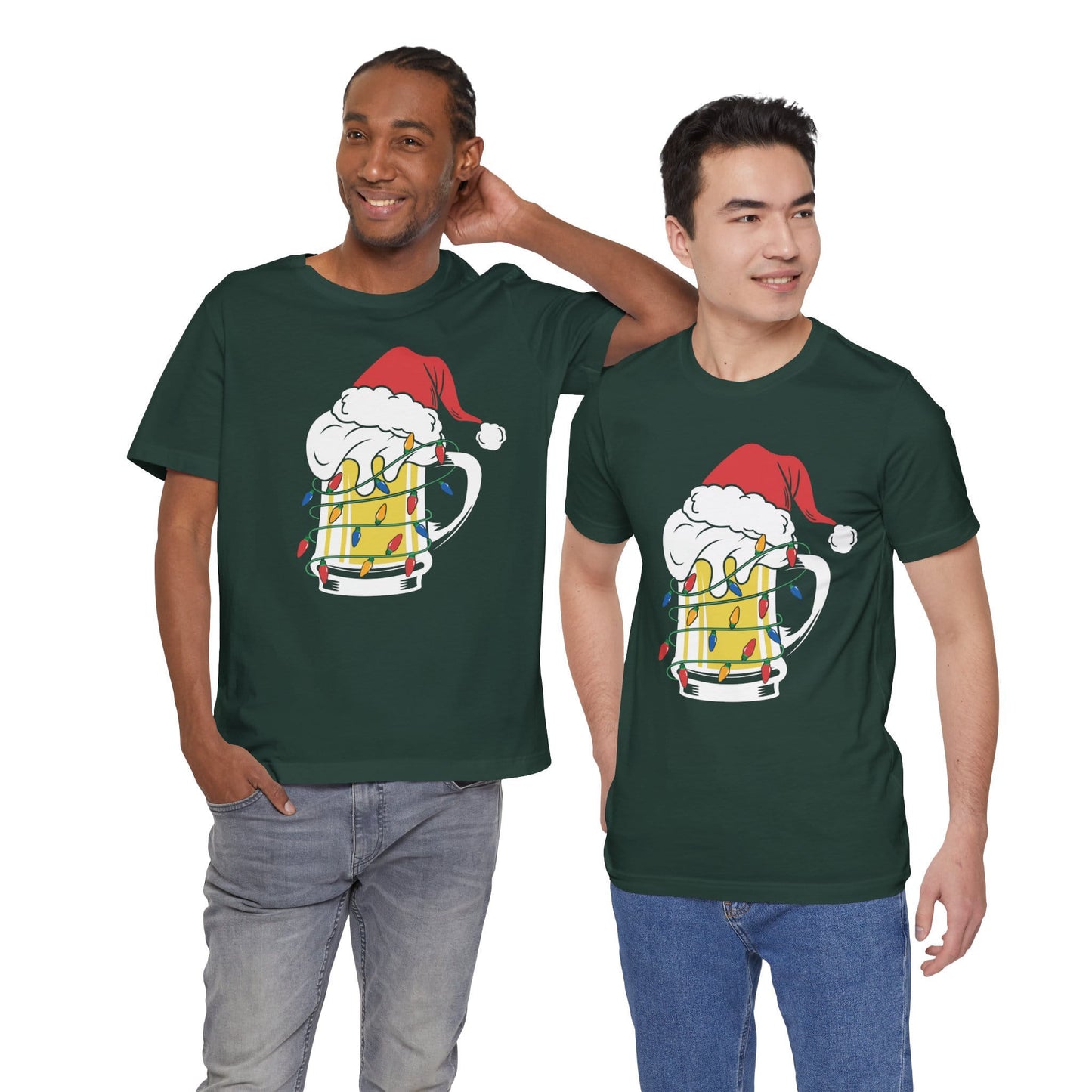 Christmas Beer And Lights Funny Unisex T-Shirt