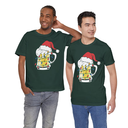 Christmas Beer And Lights Funny Unisex T-Shirt