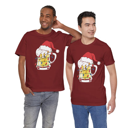 Christmas Beer And Lights Funny Unisex T-Shirt