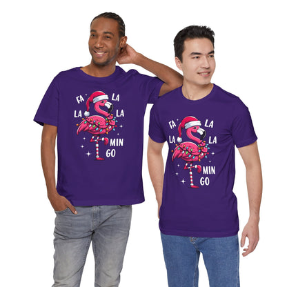 Fa La La-Mingo Funny Flamingo Unisex Christmas T-Shirt