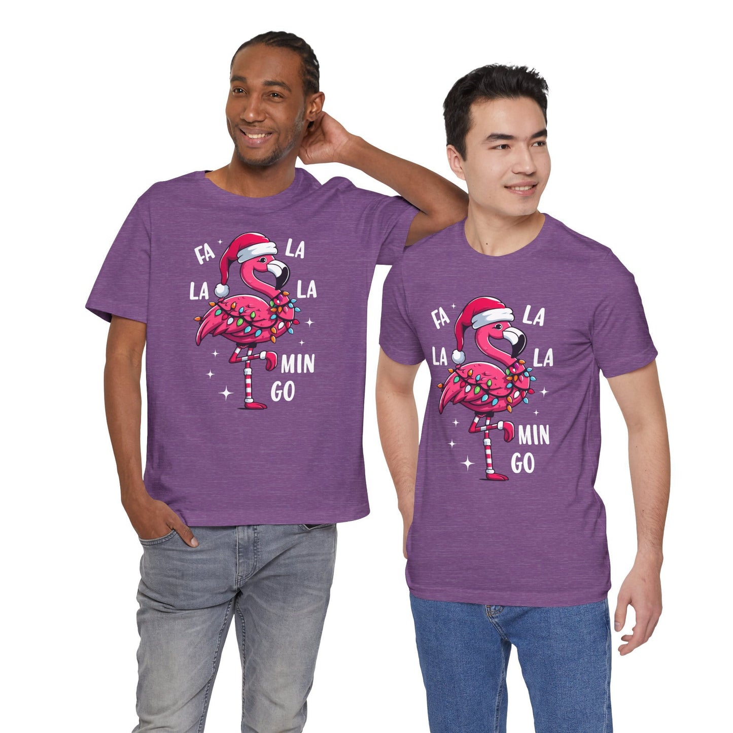Fa La La-Mingo Funny Flamingo Unisex Christmas T-Shirt