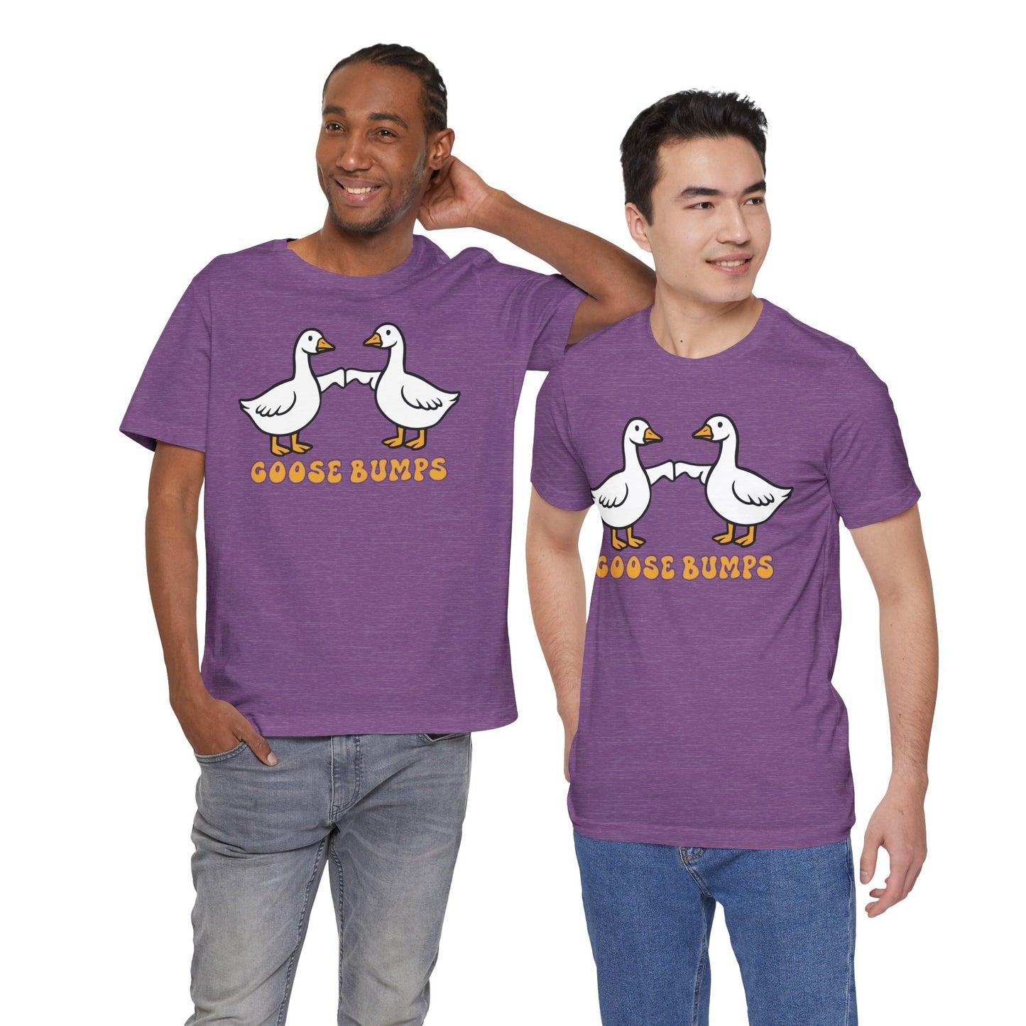 Goosebumps Ducks Geese Fist Pumping Funny Unisex Friendship Good Vibes T-shirt