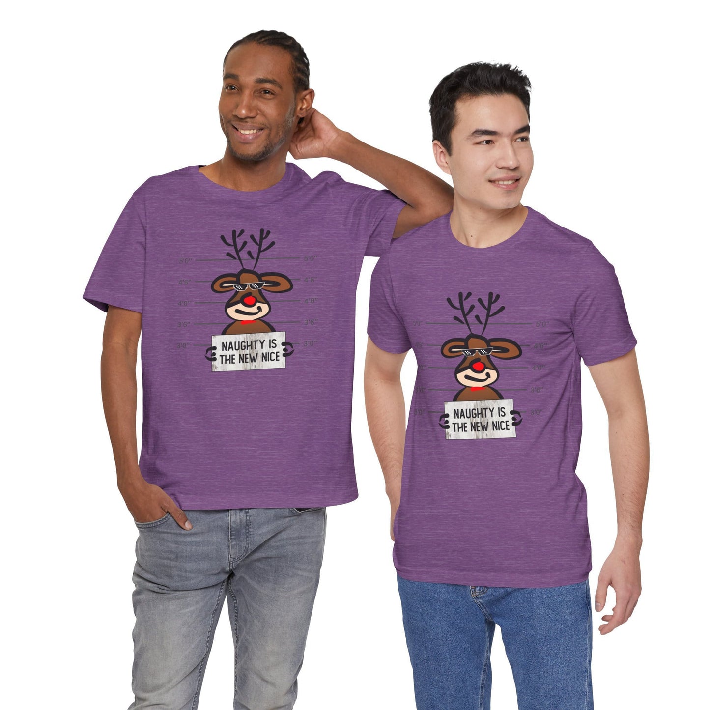 Reindeer Naughty Is The New Nice Funny Christmas Unisex T-Shirt