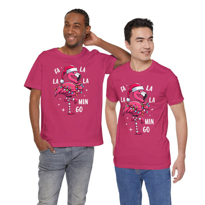 Fa La La-Mingo Funny Flamingo Unisex Christmas T-Shirt