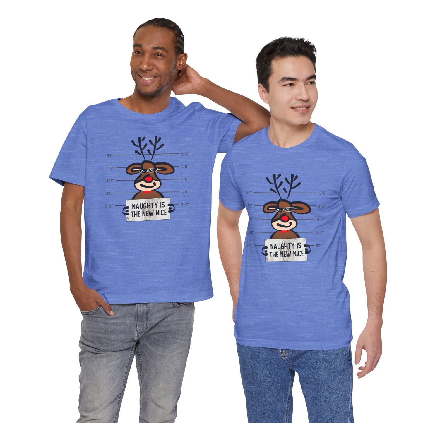 Reindeer Naughty Is The New Nice Funny Christmas Unisex T-Shirt