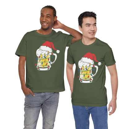 Christmas Beer And Lights Funny Unisex T-Shirt