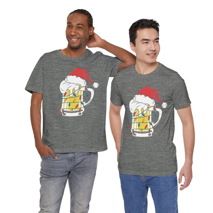 Christmas Beer And Lights Funny Unisex T-Shirt