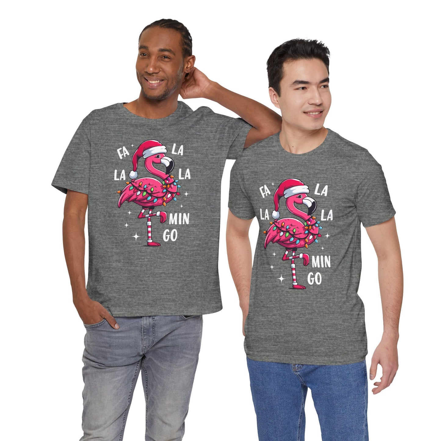 Fa La La-Mingo Funny Flamingo Unisex Christmas T-Shirt