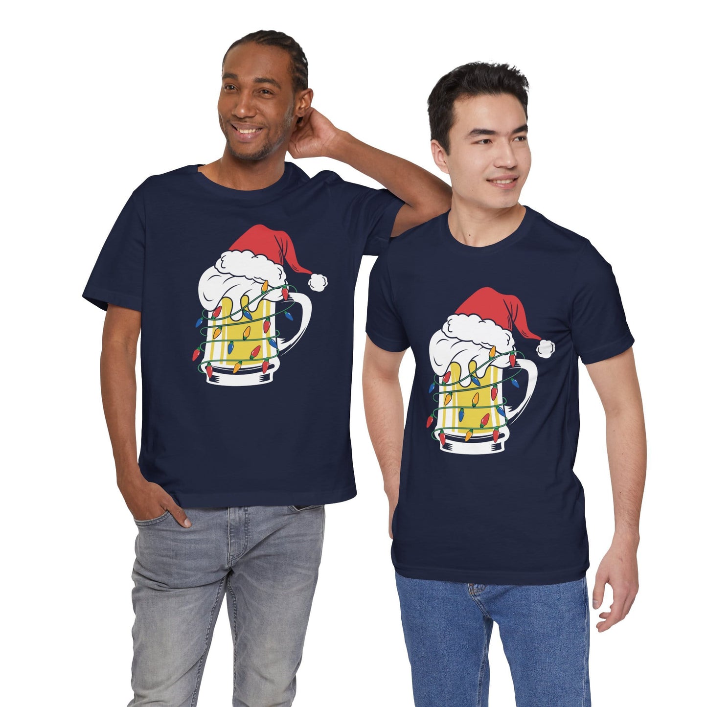 Christmas Beer And Lights Funny Unisex T-Shirt