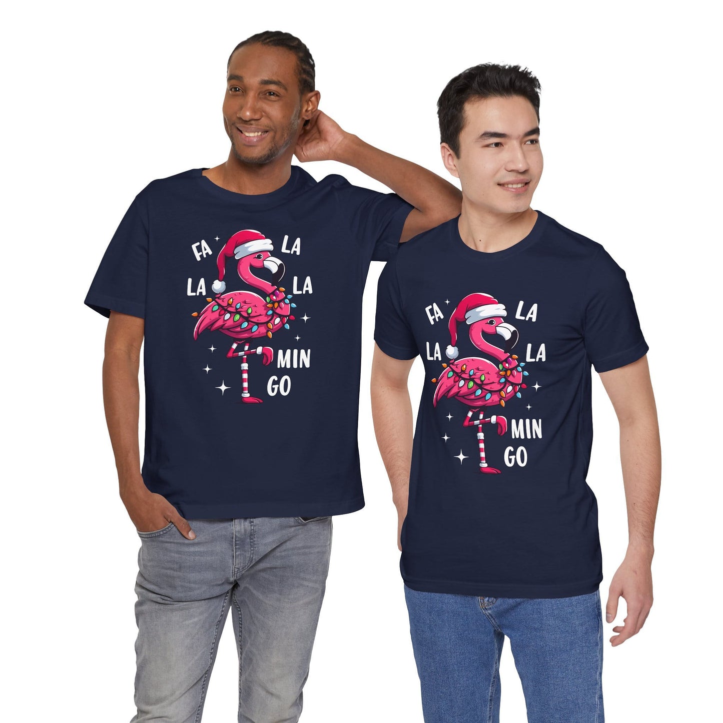 Fa La La-Mingo Funny Flamingo Unisex Christmas T-Shirt