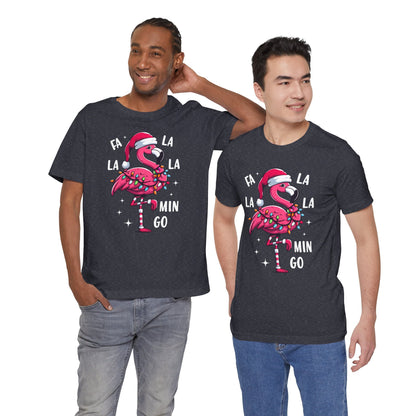 Fa La La-Mingo Funny Flamingo Unisex Christmas T-Shirt
