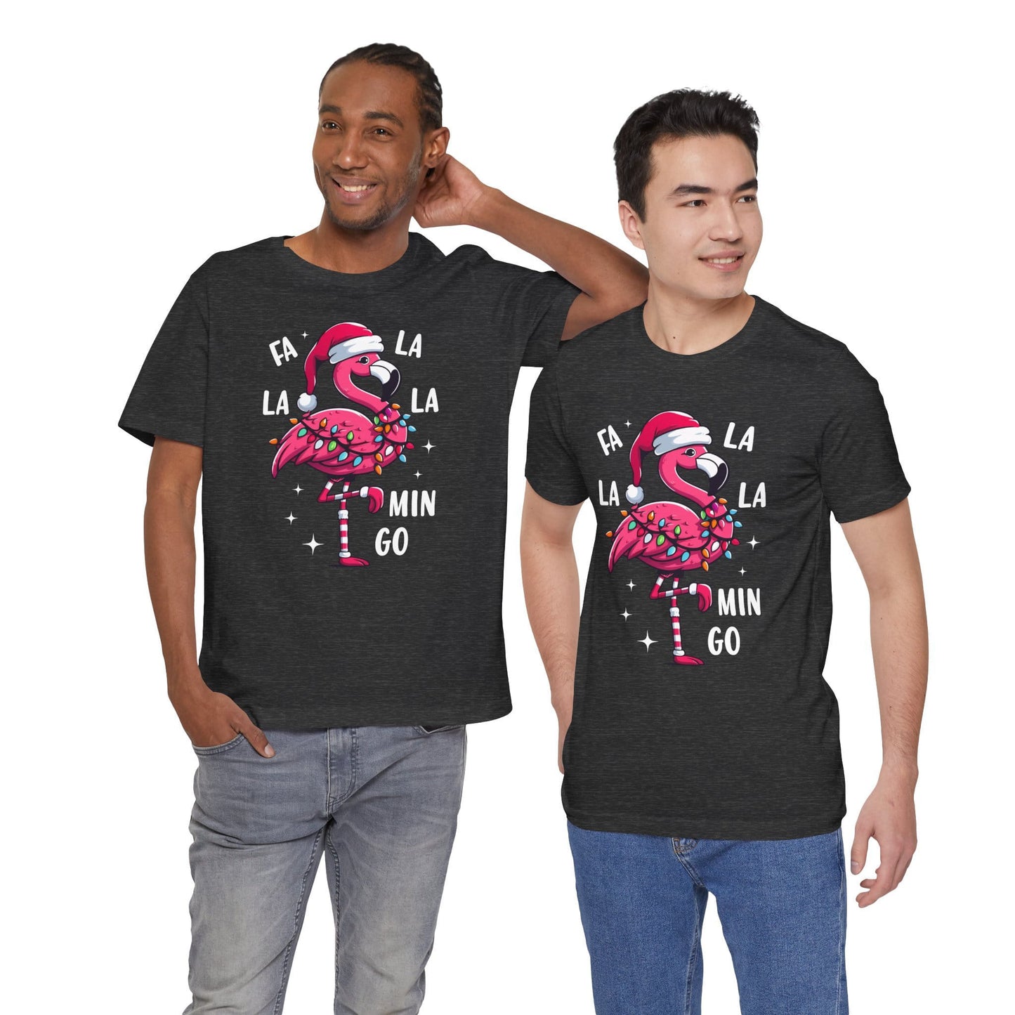 Fa La La-Mingo Funny Flamingo Unisex Christmas T-Shirt