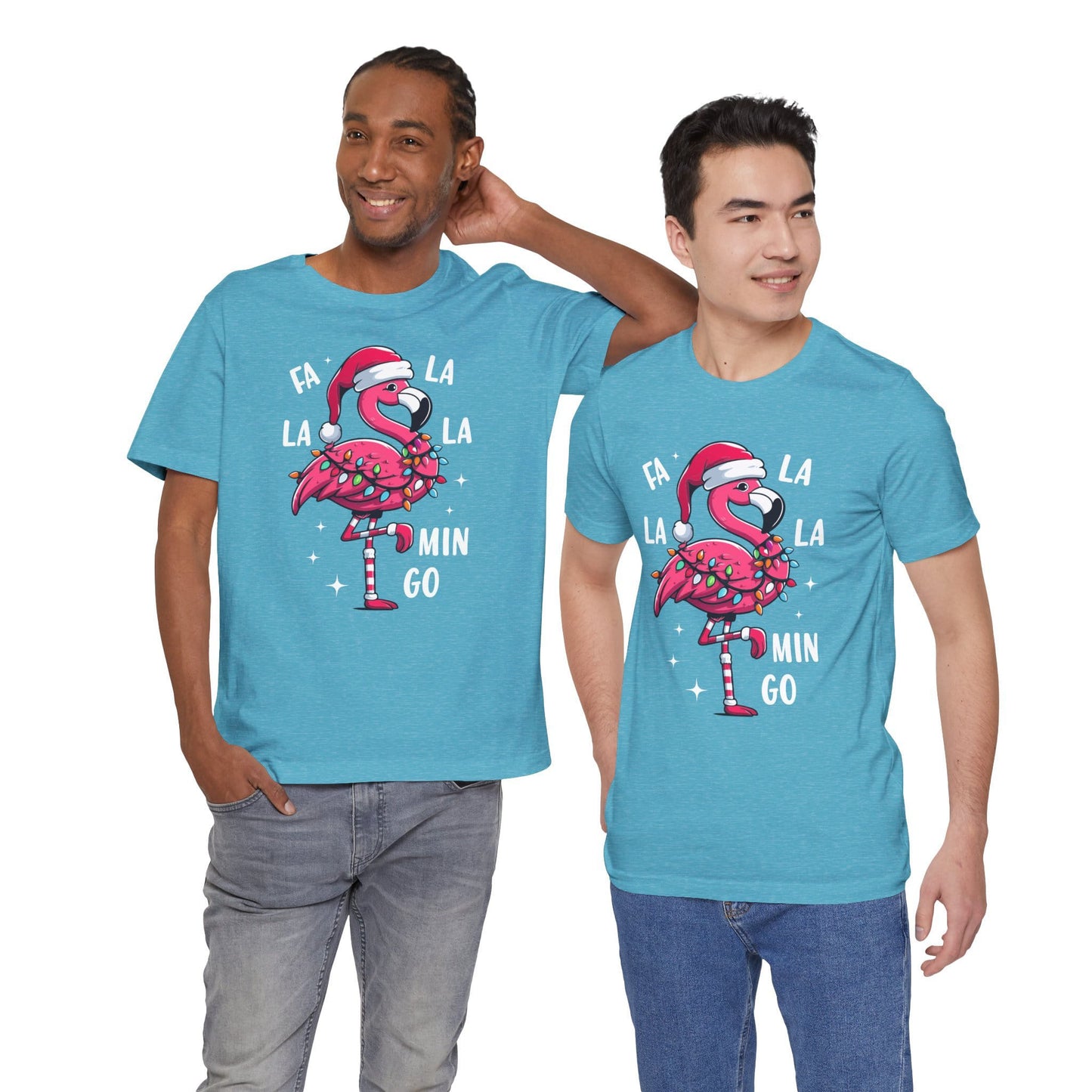 Fa La La-Mingo Funny Flamingo Unisex Christmas T-Shirt
