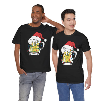 Christmas Beer And Lights Funny Unisex T-Shirt