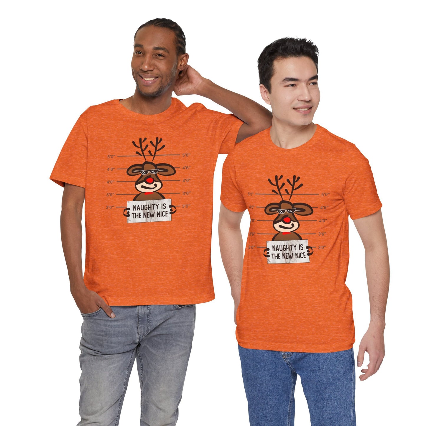 Reindeer Naughty Is The New Nice Funny Christmas Unisex T-Shirt