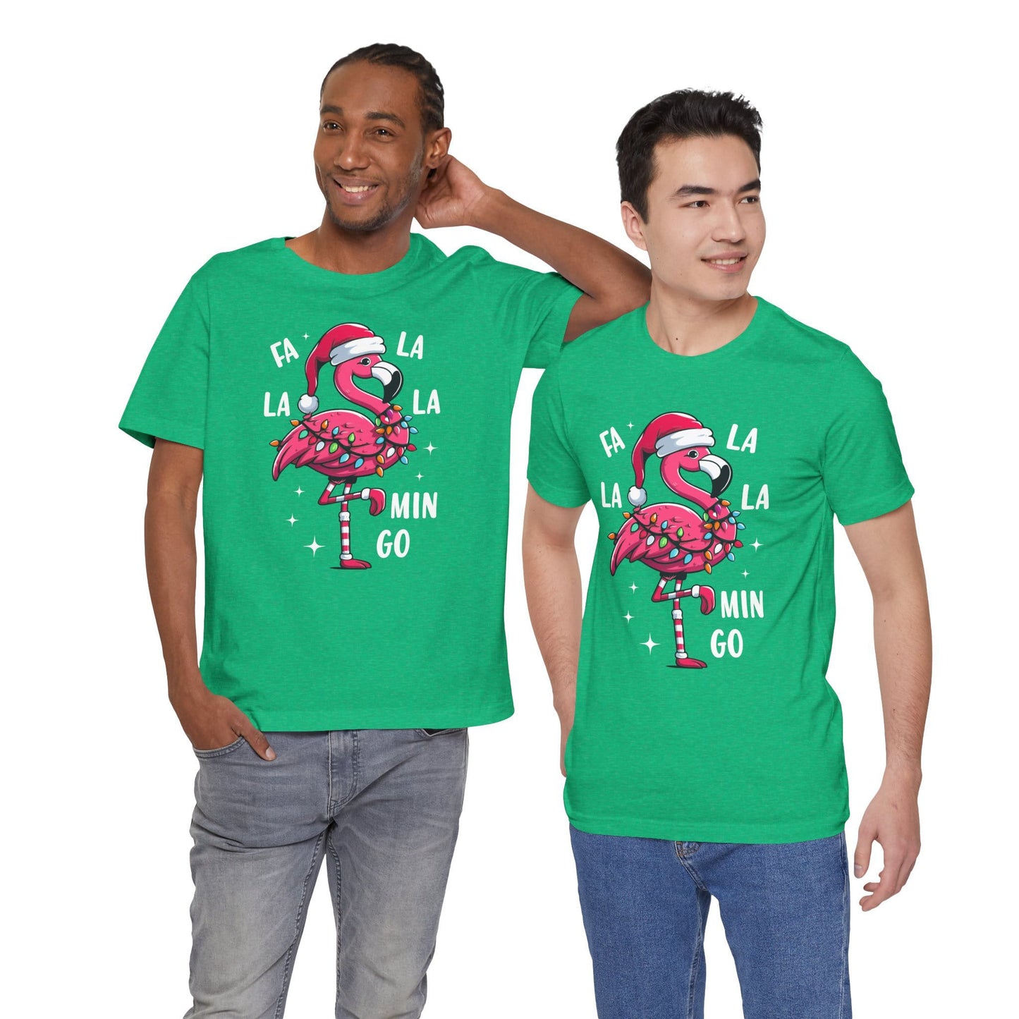 Fa La La-Mingo Funny Flamingo Unisex Christmas T-Shirt