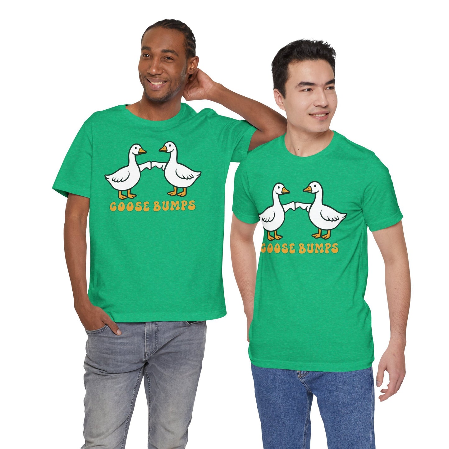 Goosebumps Ducks Geese Fist Pumping Funny Unisex Friendship Good Vibes T-shirt