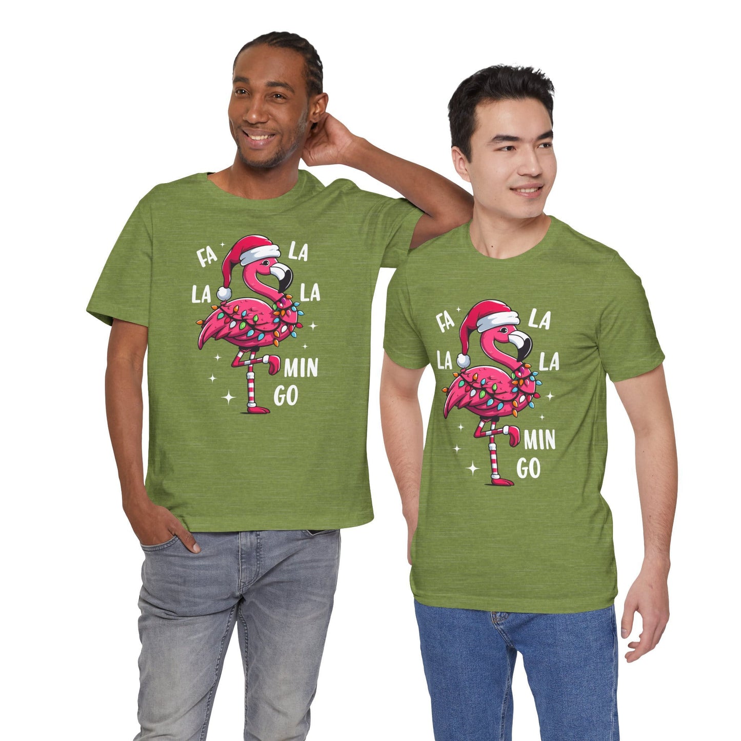Fa La La-Mingo Funny Flamingo Unisex Christmas T-Shirt