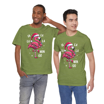 Fa La La-Mingo Funny Flamingo Unisex Christmas T-Shirt