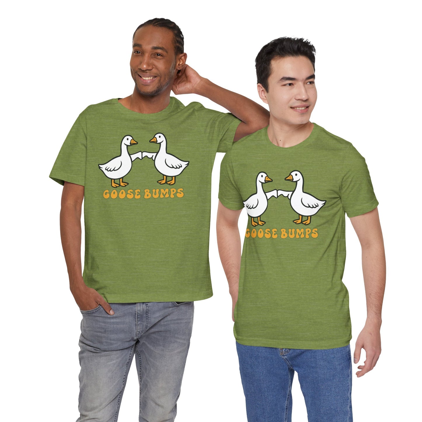 Goosebumps Ducks Geese Fist Pumping Funny Unisex Friendship Good Vibes T-shirt