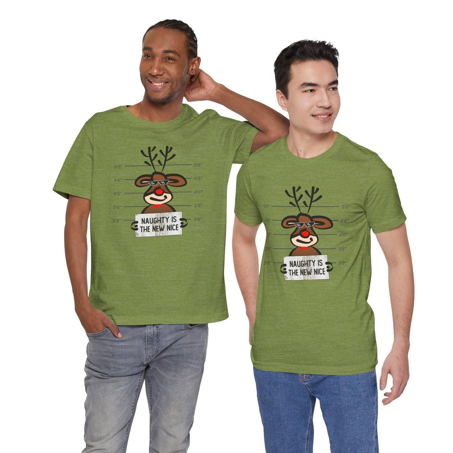 Reindeer Naughty Is The New Nice Funny Christmas Unisex T-Shirt